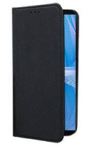 Кожен калъф тефтер и стойка Magnetic FLEXI Book Style за Sony Xperia 10 III черен 